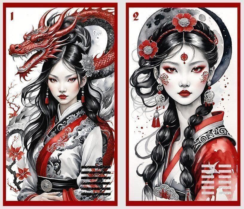 【正規品イーチンオラクルカード】超美麗✨希少デッキ✨易経占い六芒星 陰陽オラクル