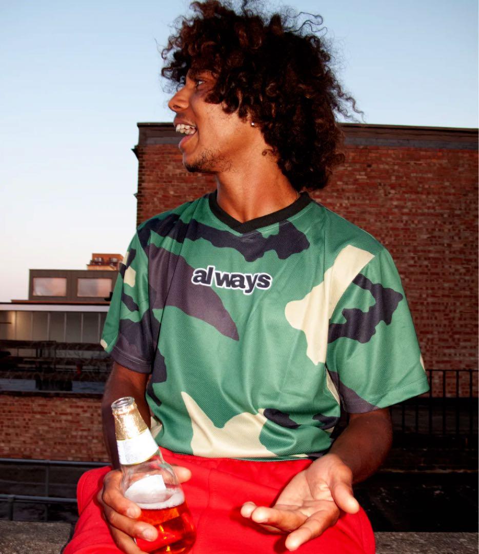 Always do what you should do 迷彩フットボールシャツ