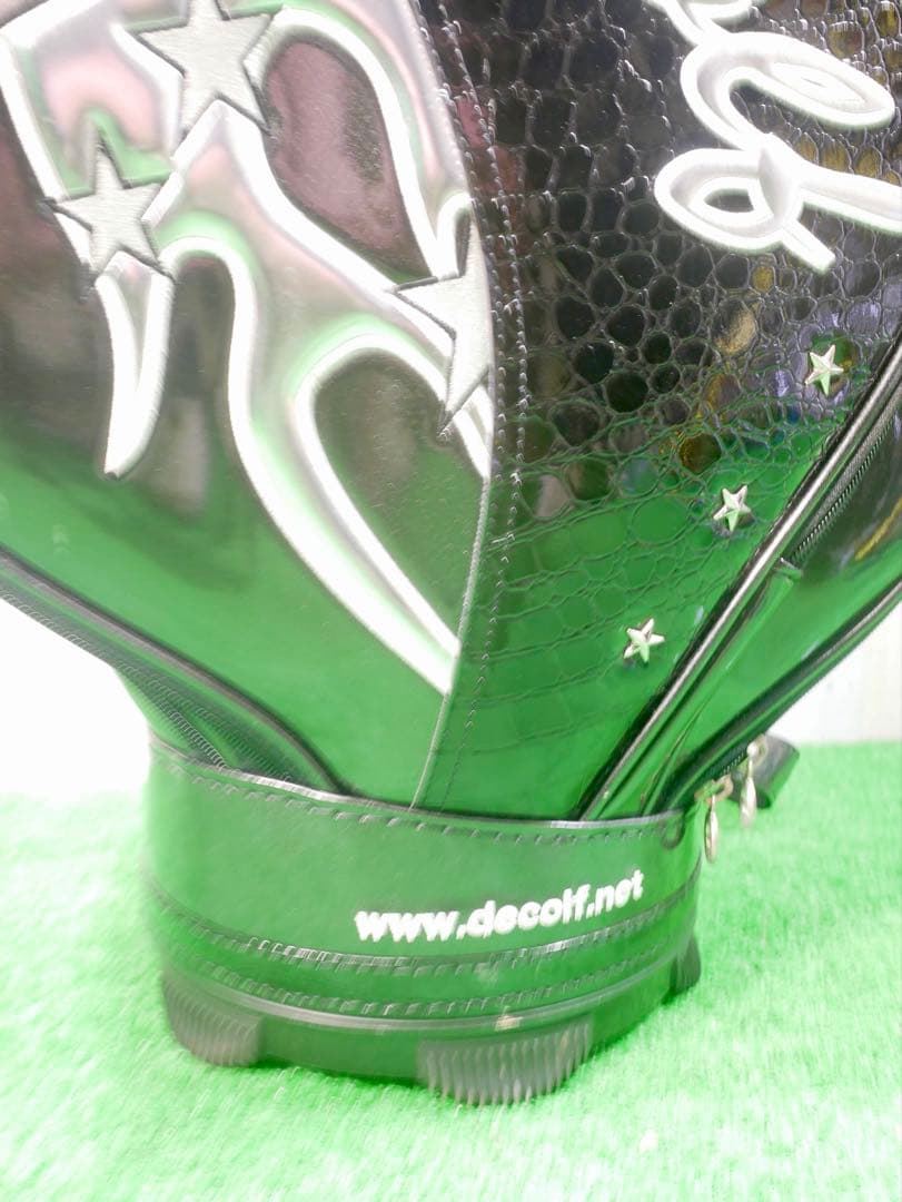 Decolf ゴルフバッグ・キャディバッグ 黒/緑　未使用