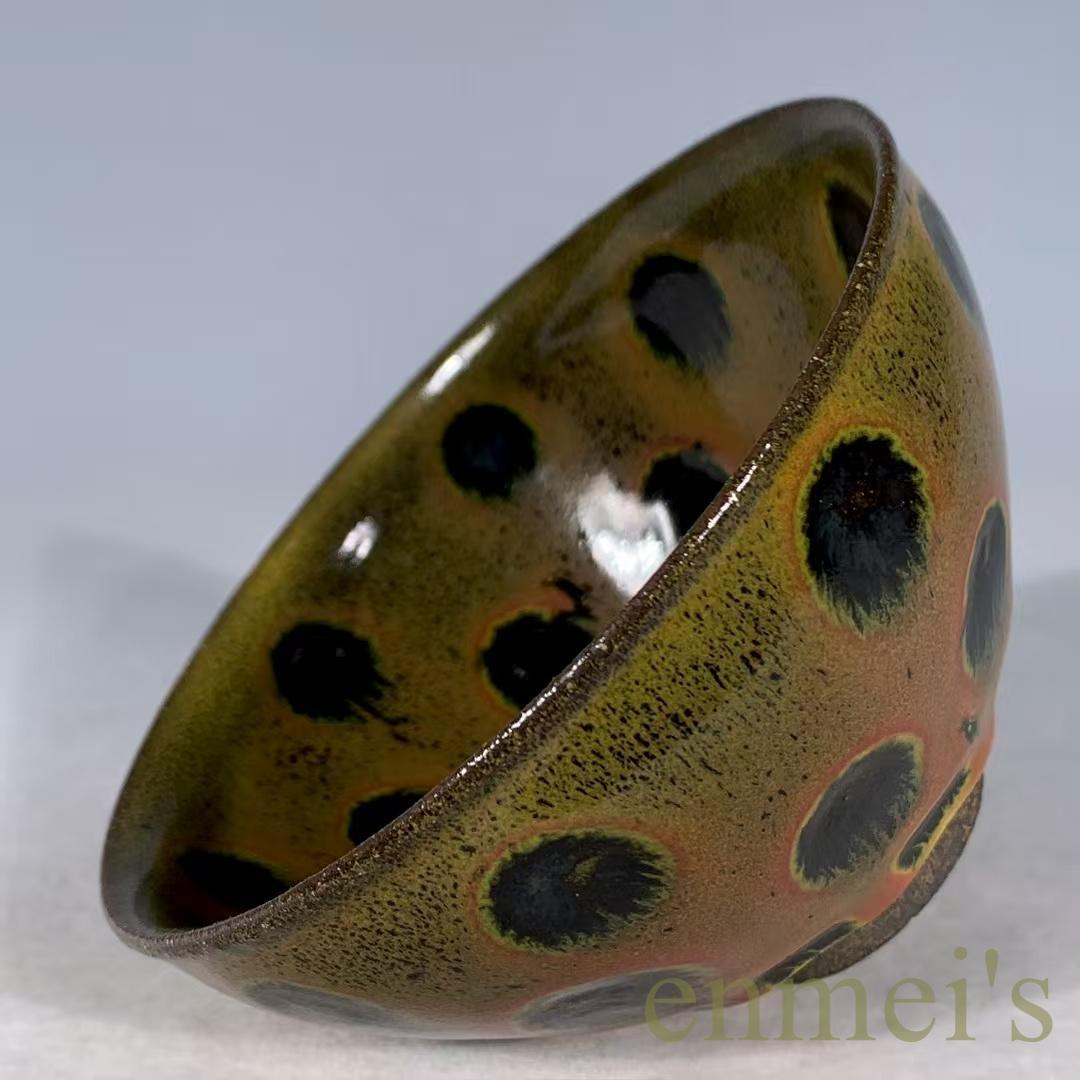 中国古美術・宋建窯風・窯変天目茶碗・茶道具・抹茶茶碗・油滴天目・骨董風・陶磁茶器