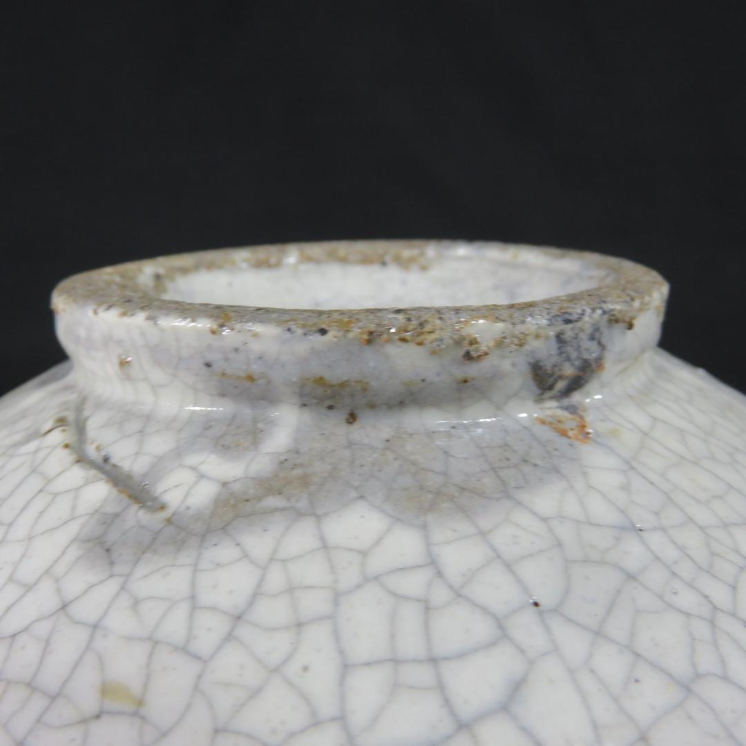 唐津 水指 水差 絵粉引き 七代目 江口宗山 茶道具 茶の湯 共箱 木箱