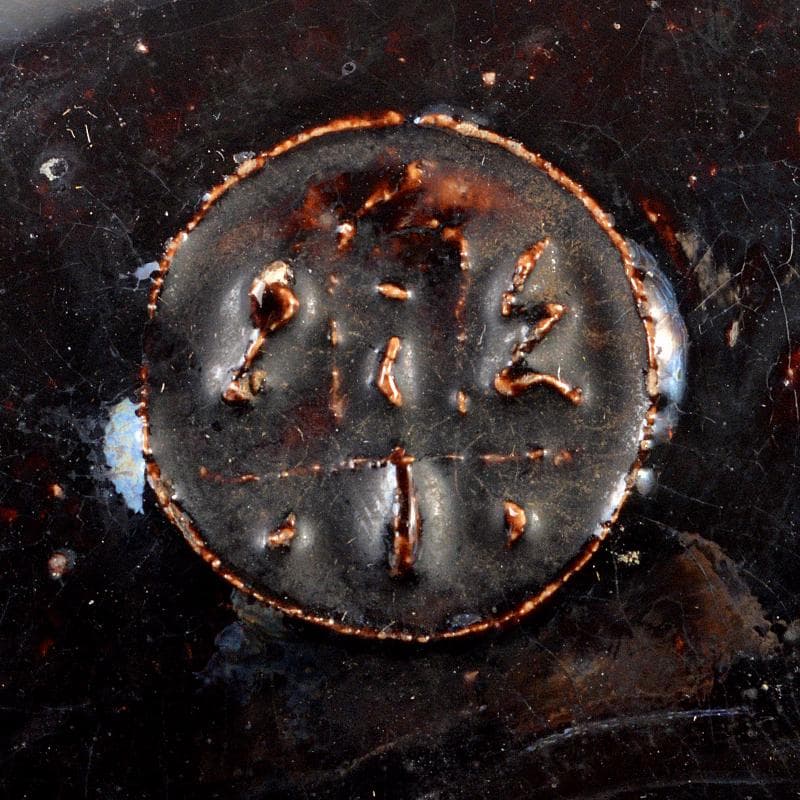 茶道具　楽吉左衛門　旦入作　黒楽茶碗　共箱　M　R5219