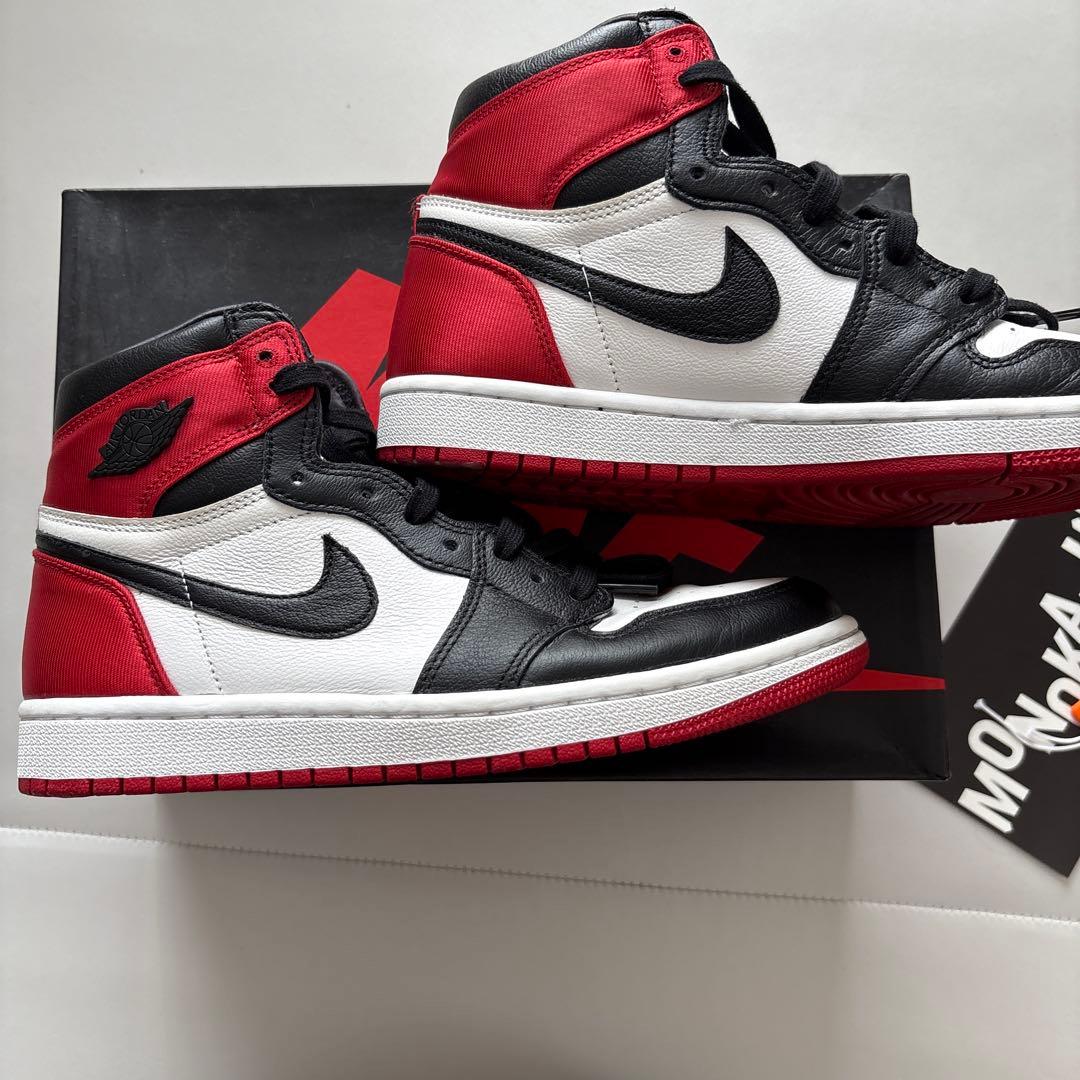 シューズ(男性用) AIR JORDAN 1 Satin BLACK TOE