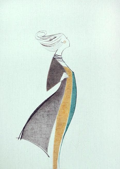 油絵 菅家令子 絵 絵画インテリア額付(青緑＋金色の枠) F4-080814女性