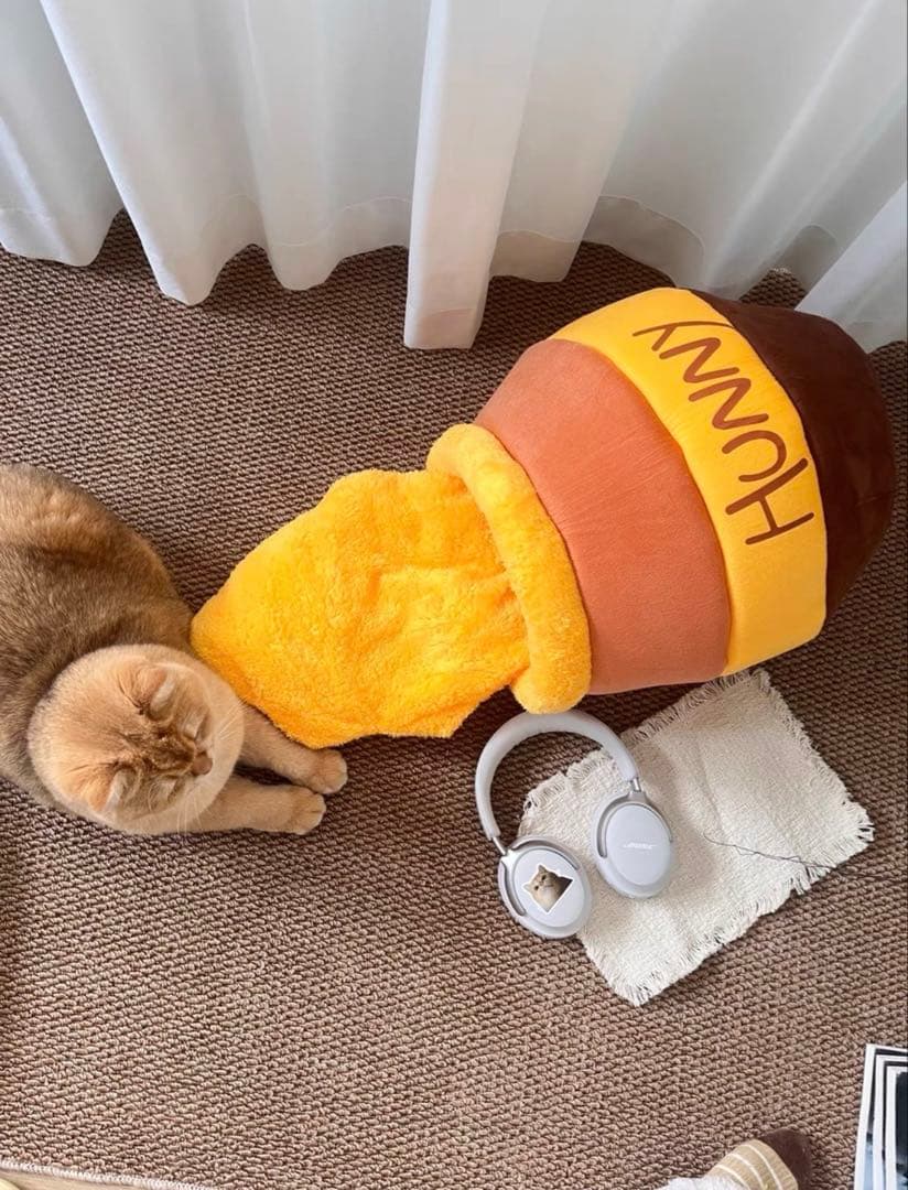ハチミツポット型猫用ベッド