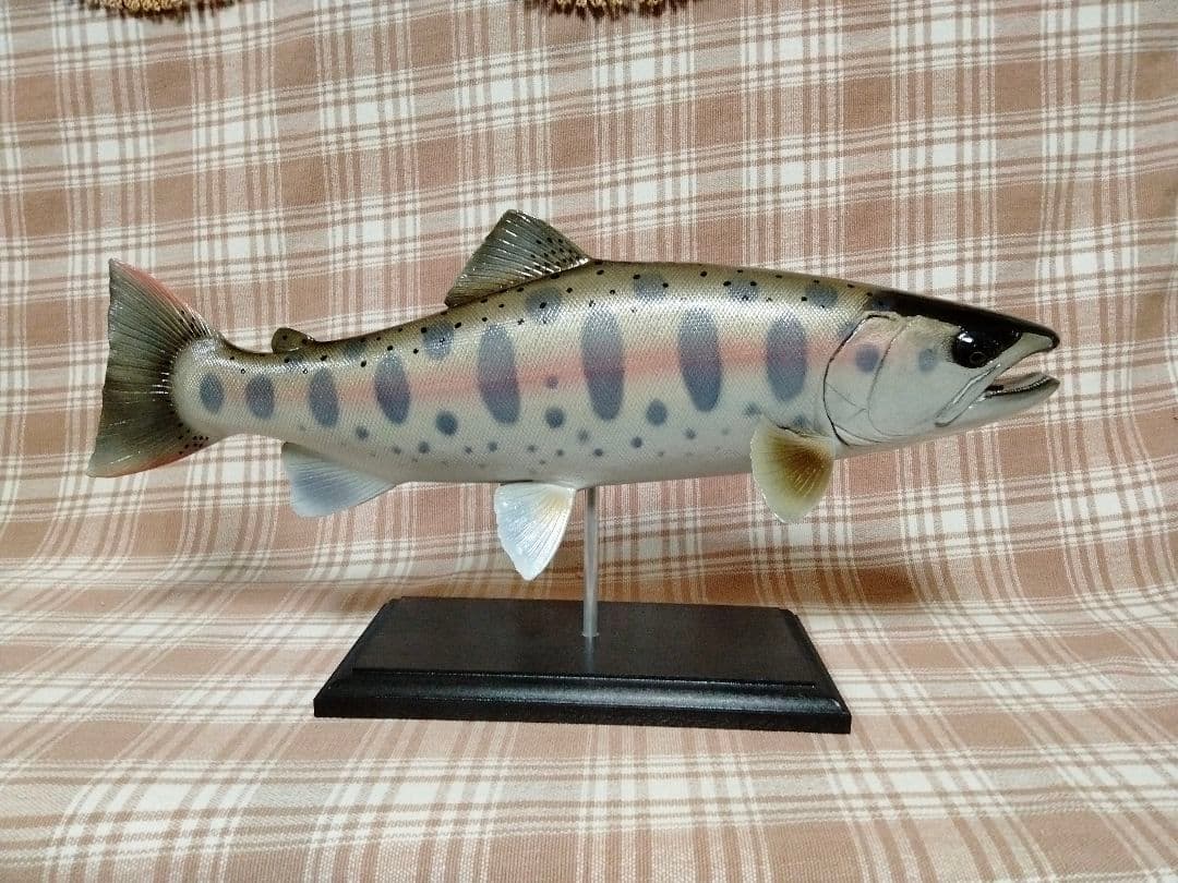 ハンドメイド　39cmヤマメ 魚模型　釣り　フィギュア　レプリカ　置物　オブジェ