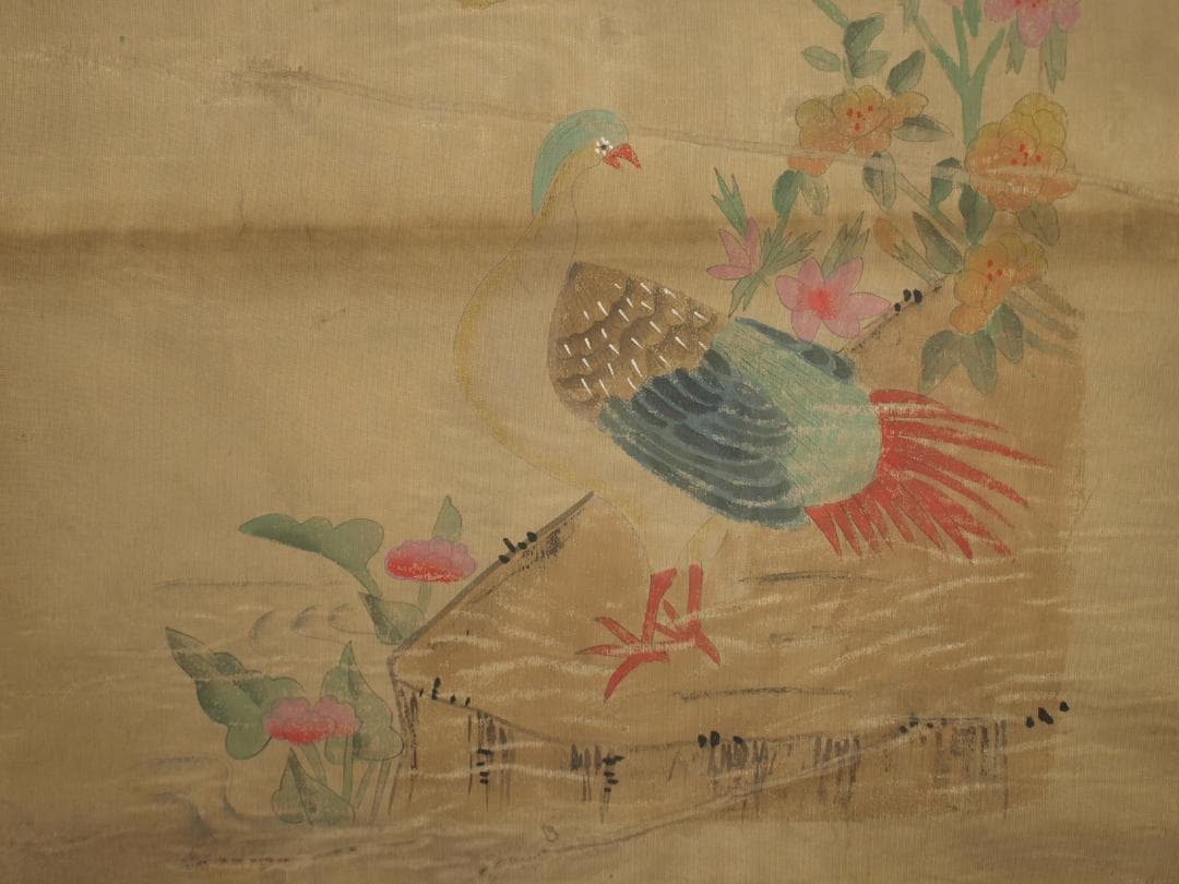 中国，南唐の掛軸　激安骨董品　肉筆保証　博物館保管品 BD306A12-2