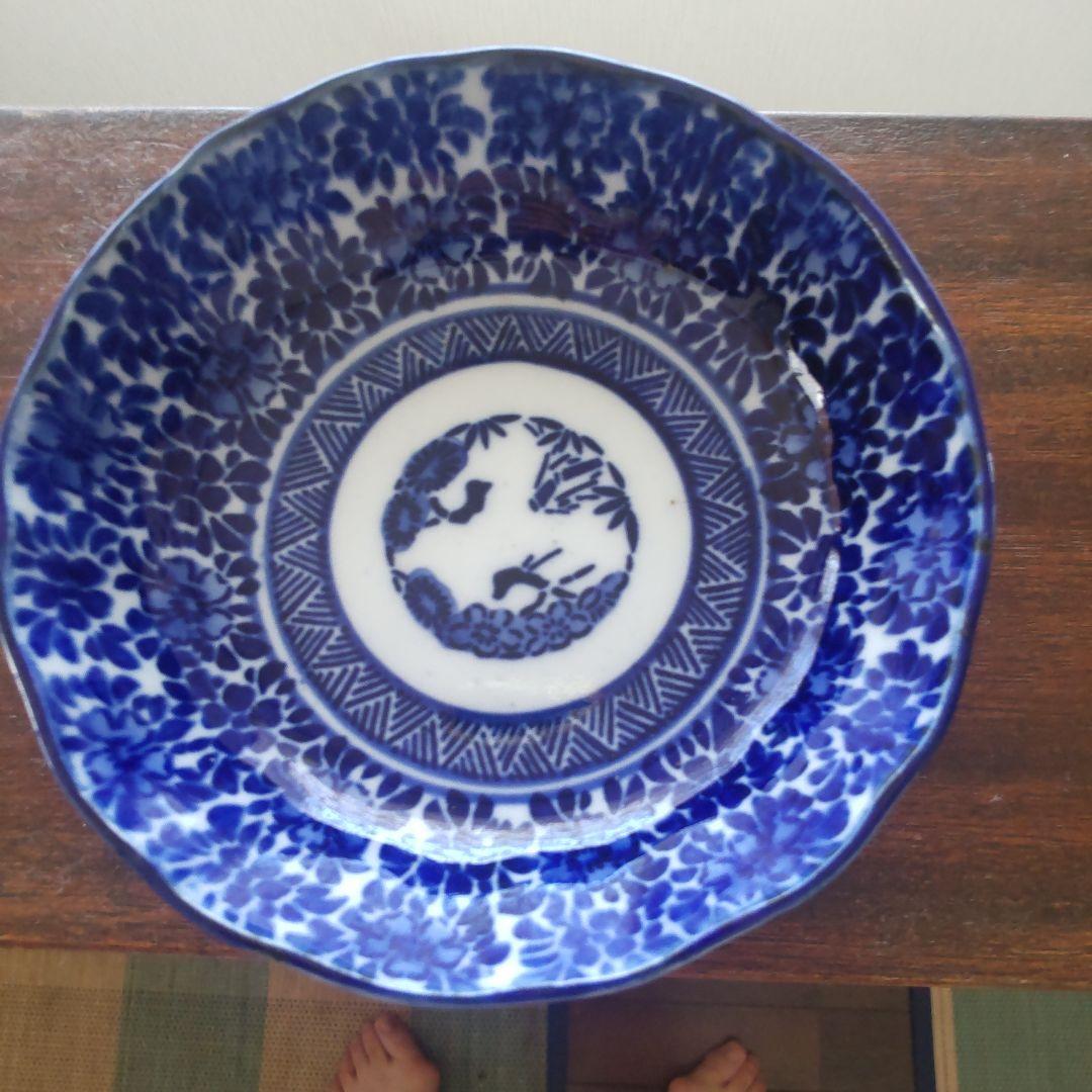 印判　皿　8枚　サイズ　直径１５センチ深さ５センチ　アンティーク物　明治時代以降