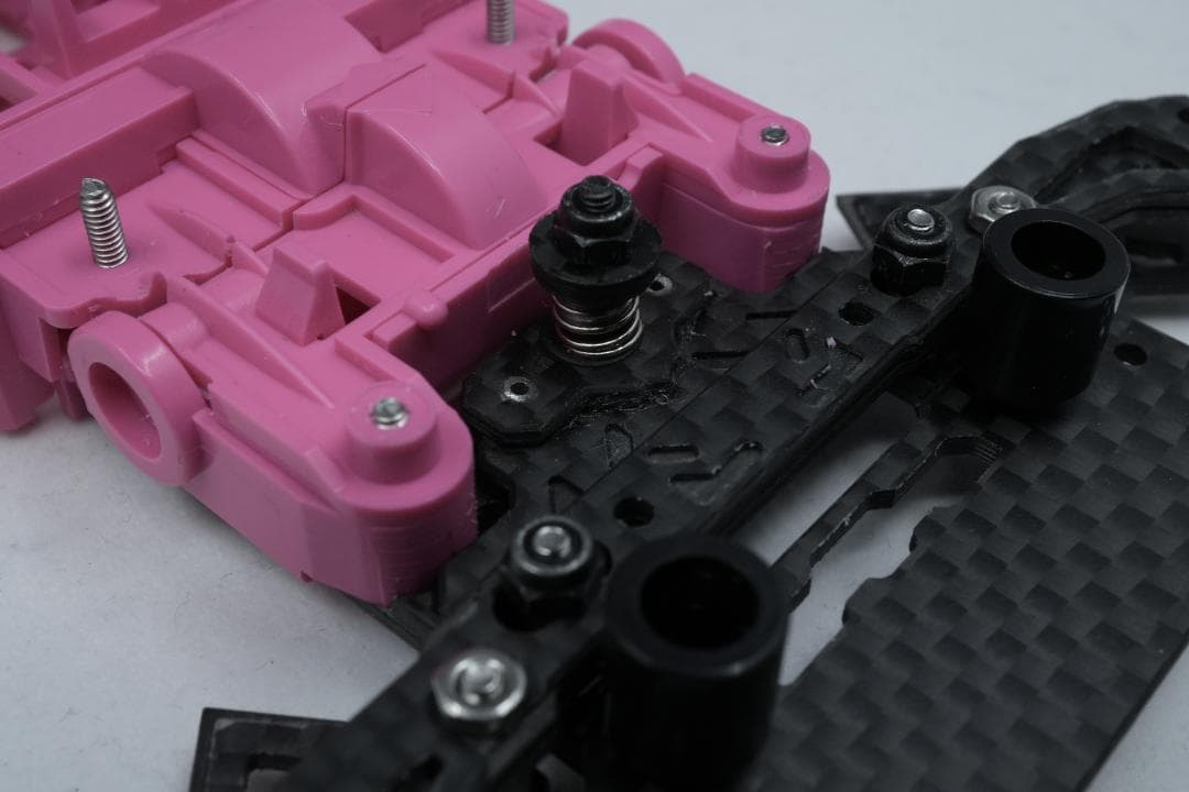 ミニ四駆　CNC精密加工　MSフレキ＋ATアンカーバンパーセット ピンク