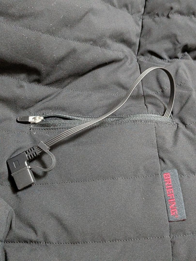 ブリーフィング　ブラックダウンジャケット 電熱機能付き