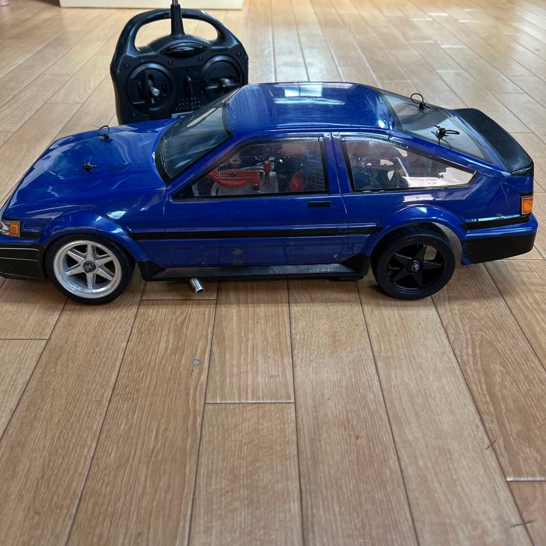 京商エンジンラジコンカー ピュアテン スパイダー 当時物 AE86レビンボディ