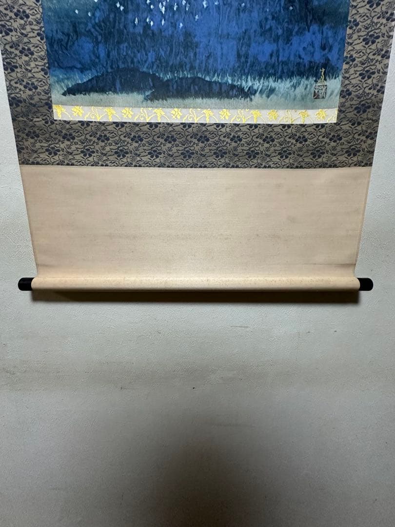 前田青邨　富士図　掛け軸　共箱　日本画　文化勲章　工芸