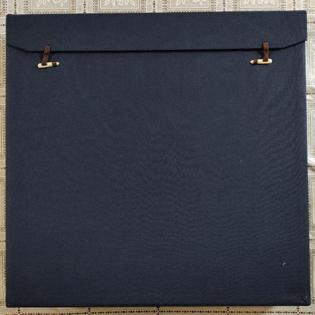 北村西望(文化勲章受章)　ブロンズ『喜ぶ少女』マホガニー材額装　共シール＆共箱付