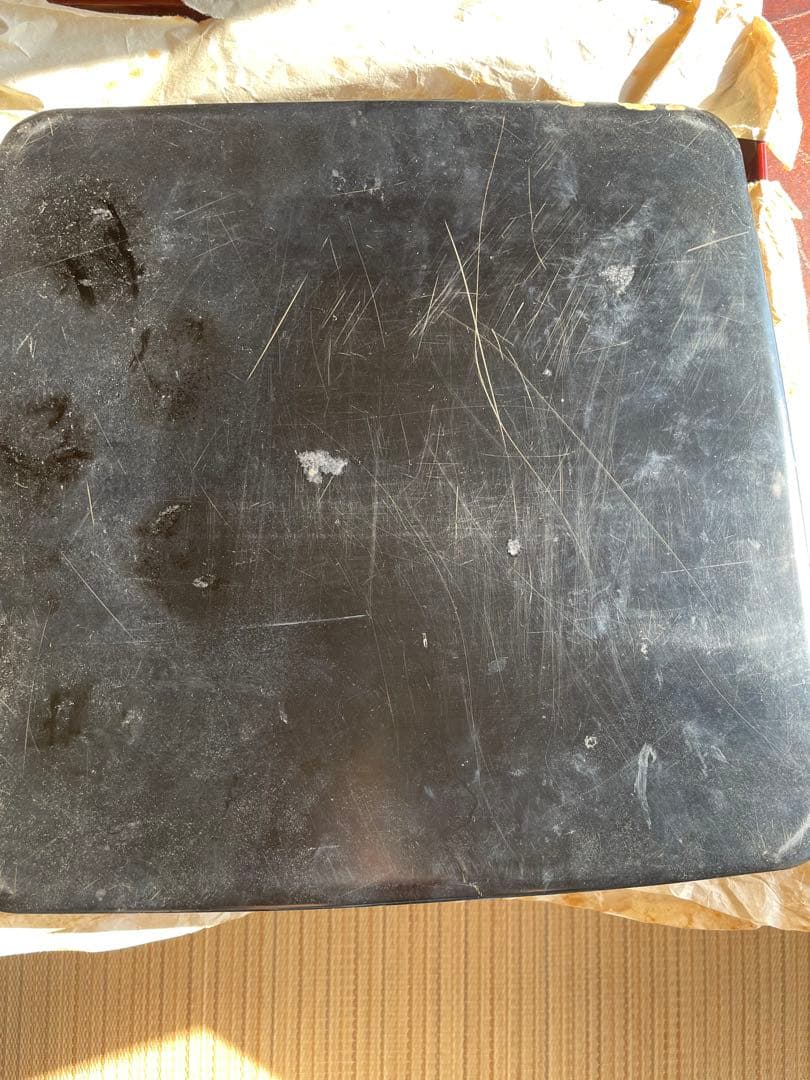 骨董品　輪島塗　漆器7枚　葉っぱの模様　トレー 卓上盆 黒内朱会席膳 漆塗　木箱