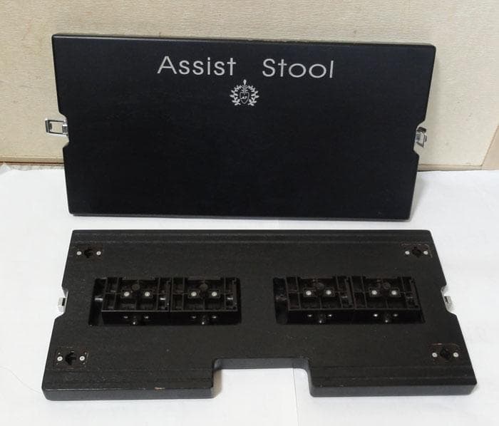 吉澤　アシストスツールASS-V ブラック　ピアノ足台