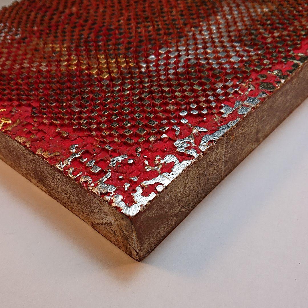 日本画/堤進の小品です。「相転移/そうてんい 時空の織り物#5」S0号