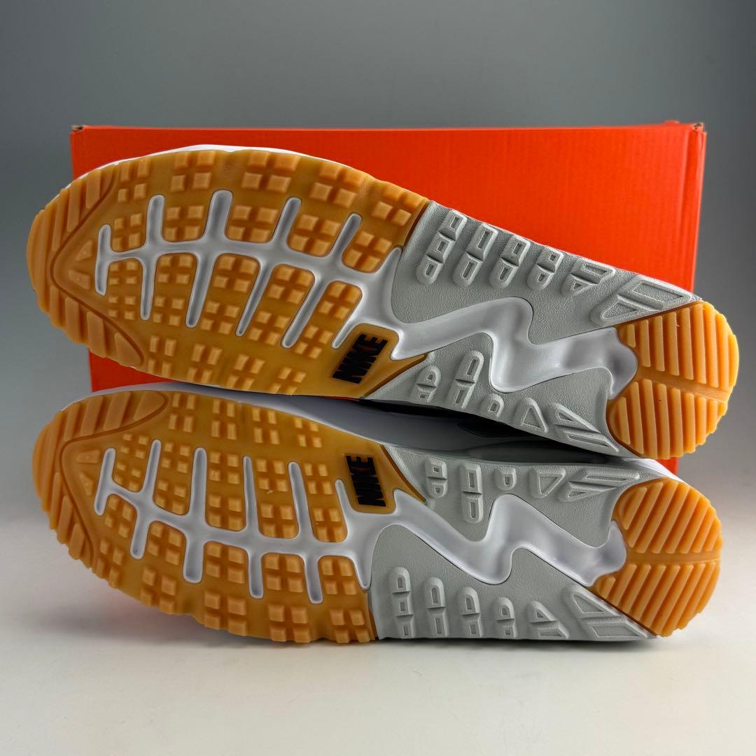 26.5cm ナイキ エアマックス90 G ホワイト/ブラック ゴルフシューズ