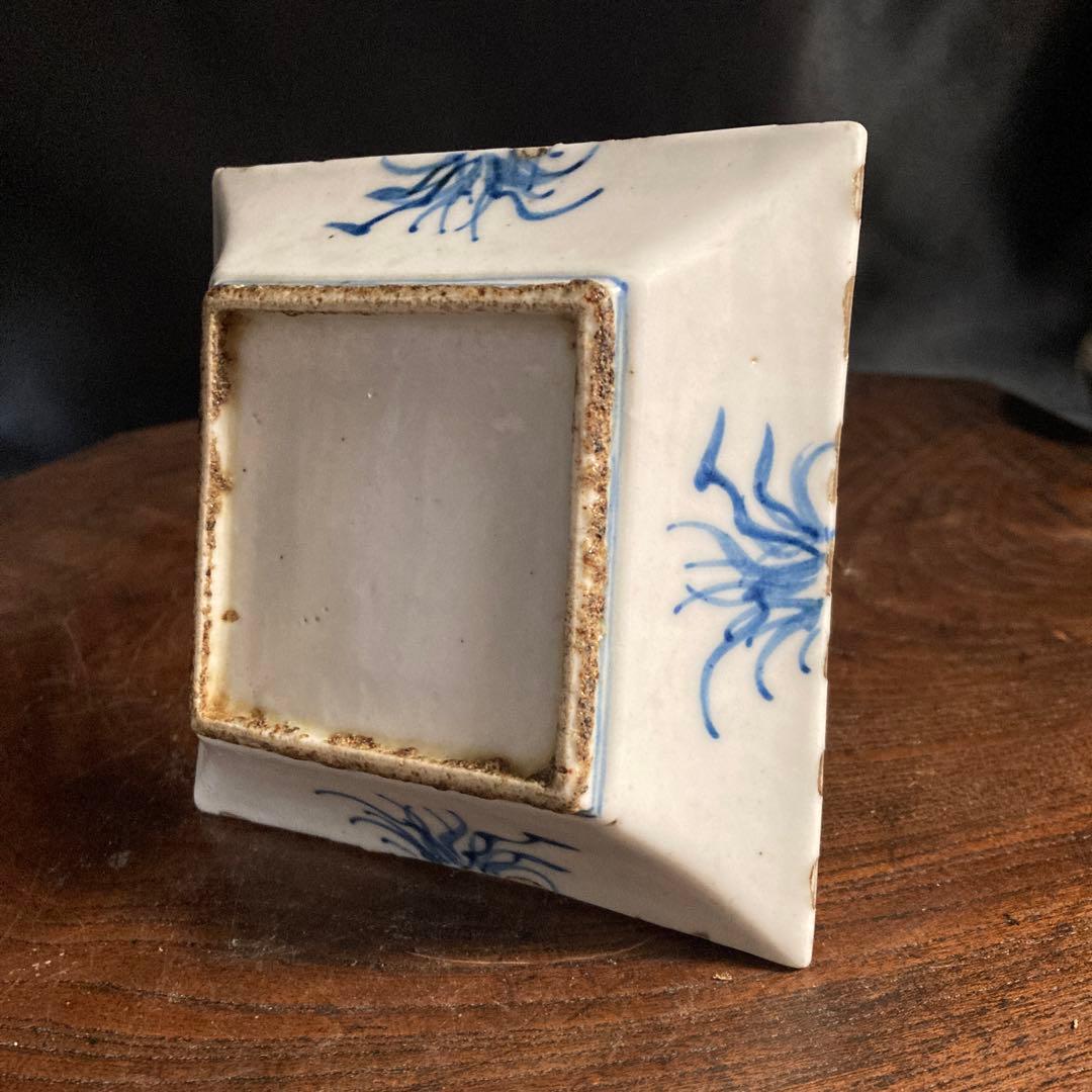 赤札閉店セール❗️【ギャラリー三益】古染付　文官紋方角皿