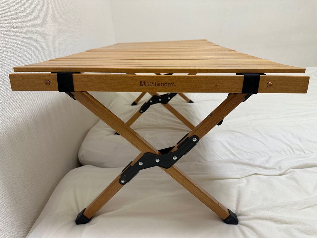 Hilander　ハイランダー 　ウッドロールトップテーブル 折りたたみ 120
