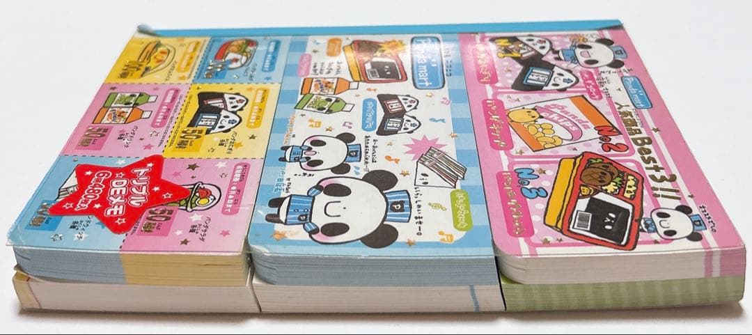 パンダマート トリプルDEメモ張（柄6種）クラックス 平成レトロ 当時物