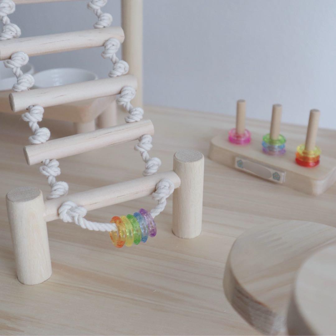 ことりのおおきなあそびば　文脈　インコ　おもちゃ　バードアスレチック　バードトイ