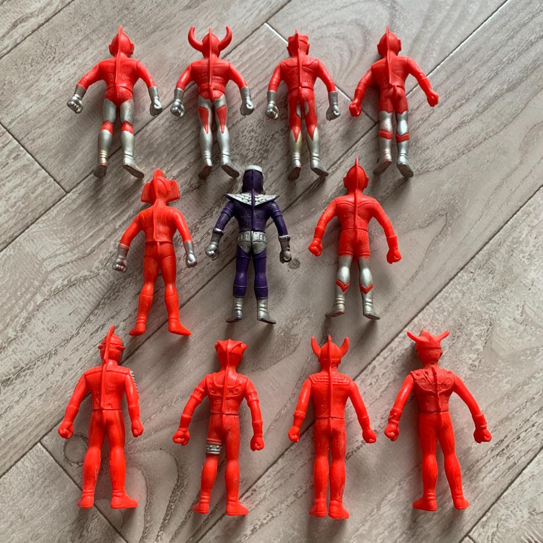 当時物 ソフビ人形 ウルトラ戦士11体セット ウルトラマン 円谷プロ 昭和