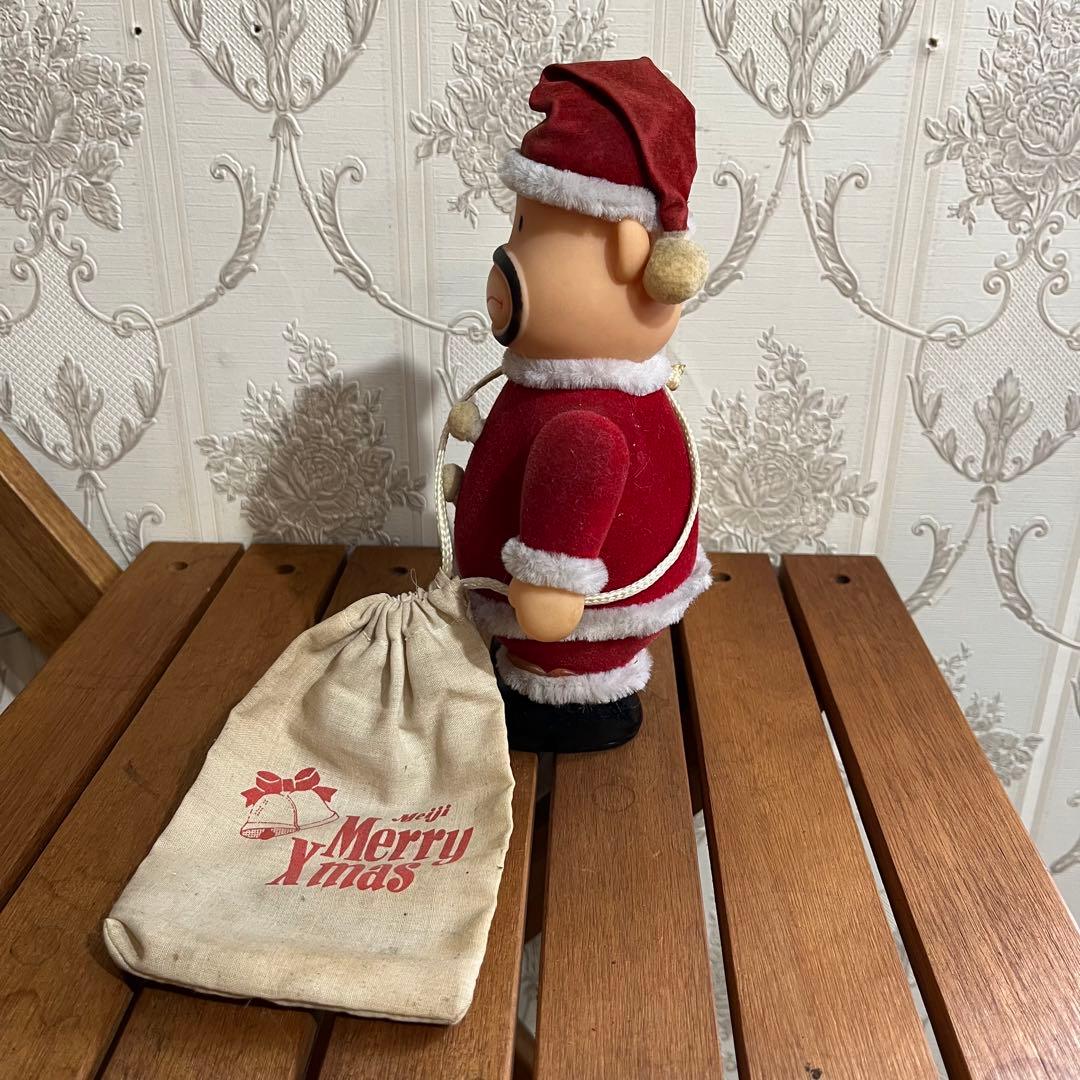 【アンティーク】Meiji CMらんど カールおじさん サンタコス ソフビ人形