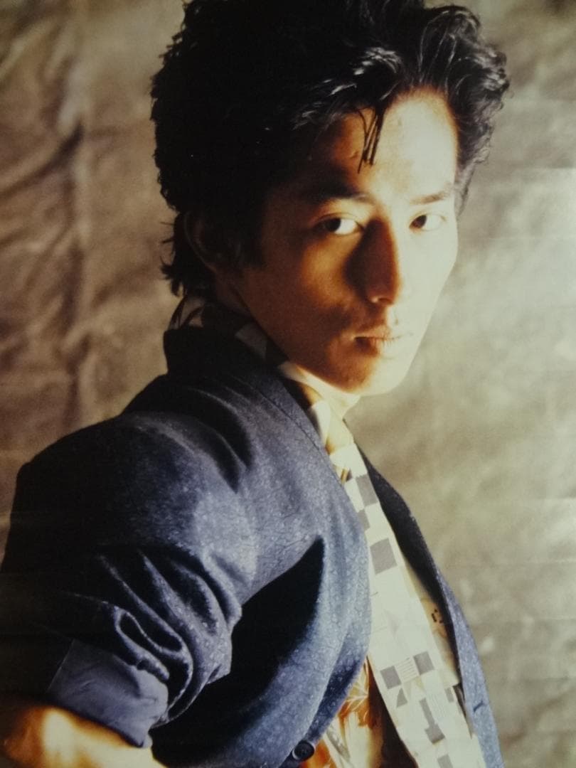 真田広之　直筆サイン入り　レコード会社入手困難非売品ポスター