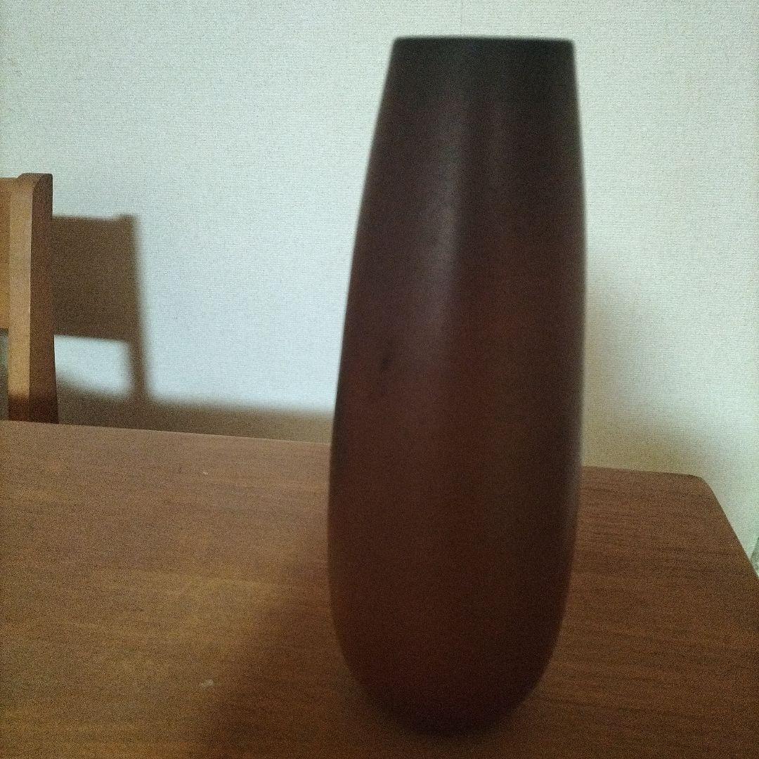 小西陶古作　備前焼　細長い花瓶