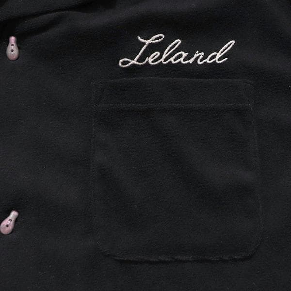 新品タグ付き＊HOUSTON パイルボーリングシャツ ブラック XL