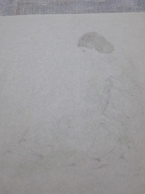 大正ロマンの画家、山根幸雄の肉筆の画稿です。中原淳一と同時代です