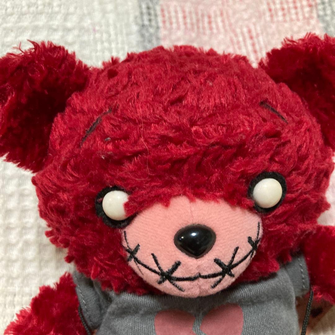 テディスケアズ Teddy Scares ぬいぐるみ　赤くま　中古品