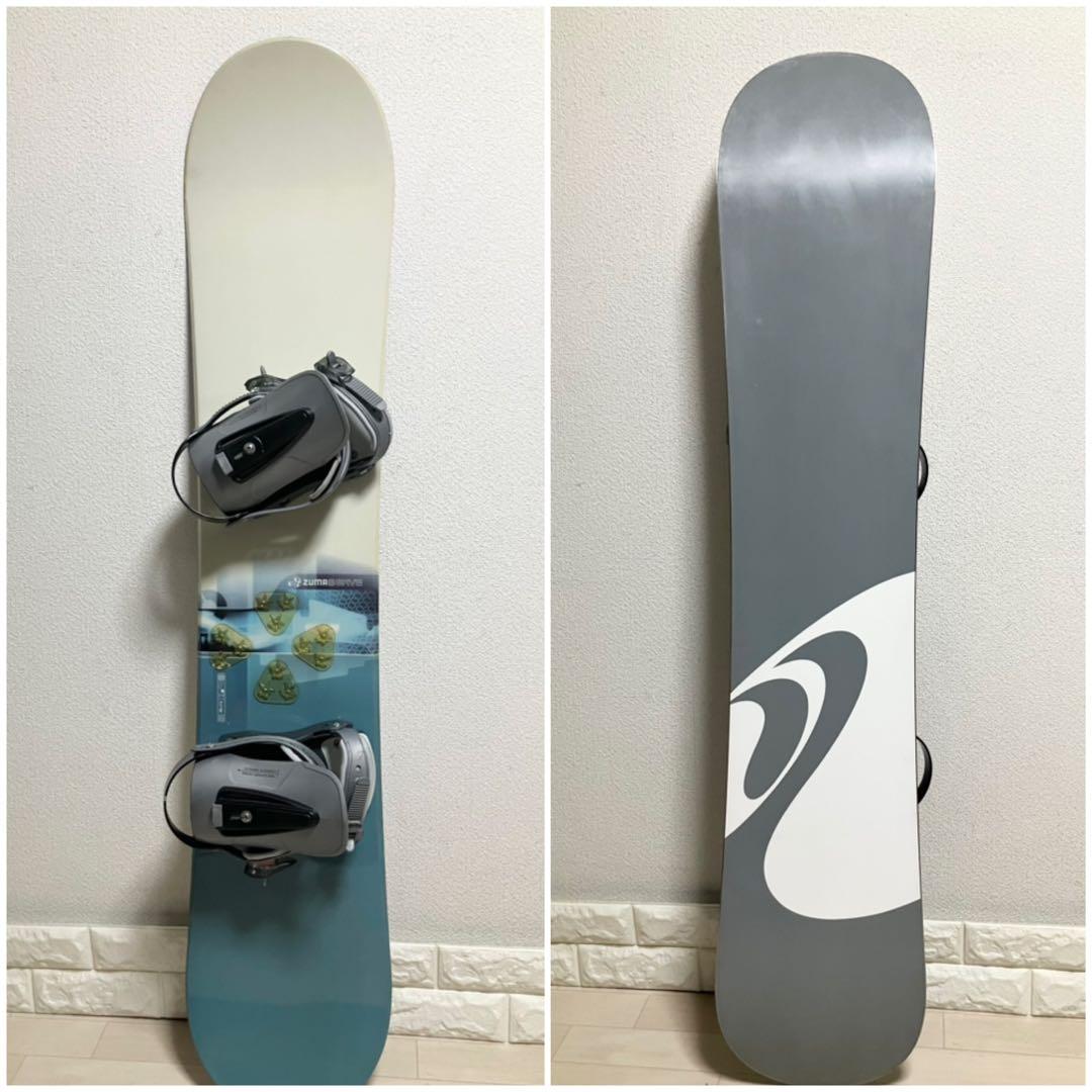 バック付/ZUMA WAVEツマ スノーボードセット138cm/バインディングS