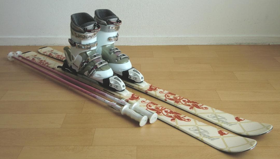 ■■送料無料■HEAD■女性用スキーフルセット■板149靴24.5■メンテ付■■