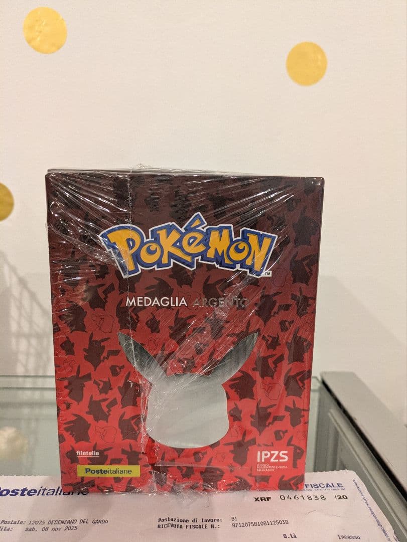 イタリア郵便局限定ポケモン純銀メダル
