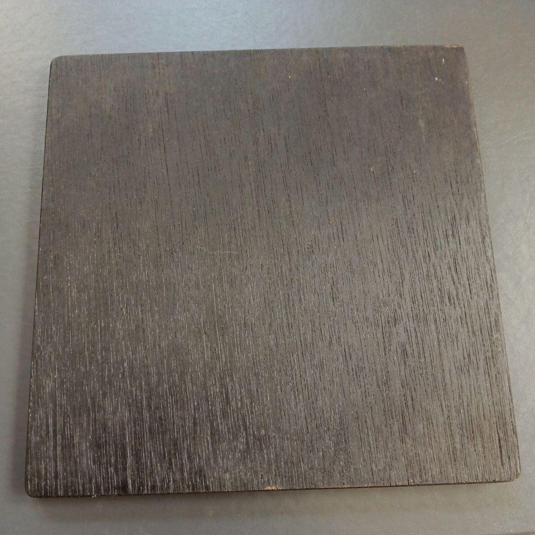 出世兜　兜　節句　置き物　アンティーク　木製台座付き