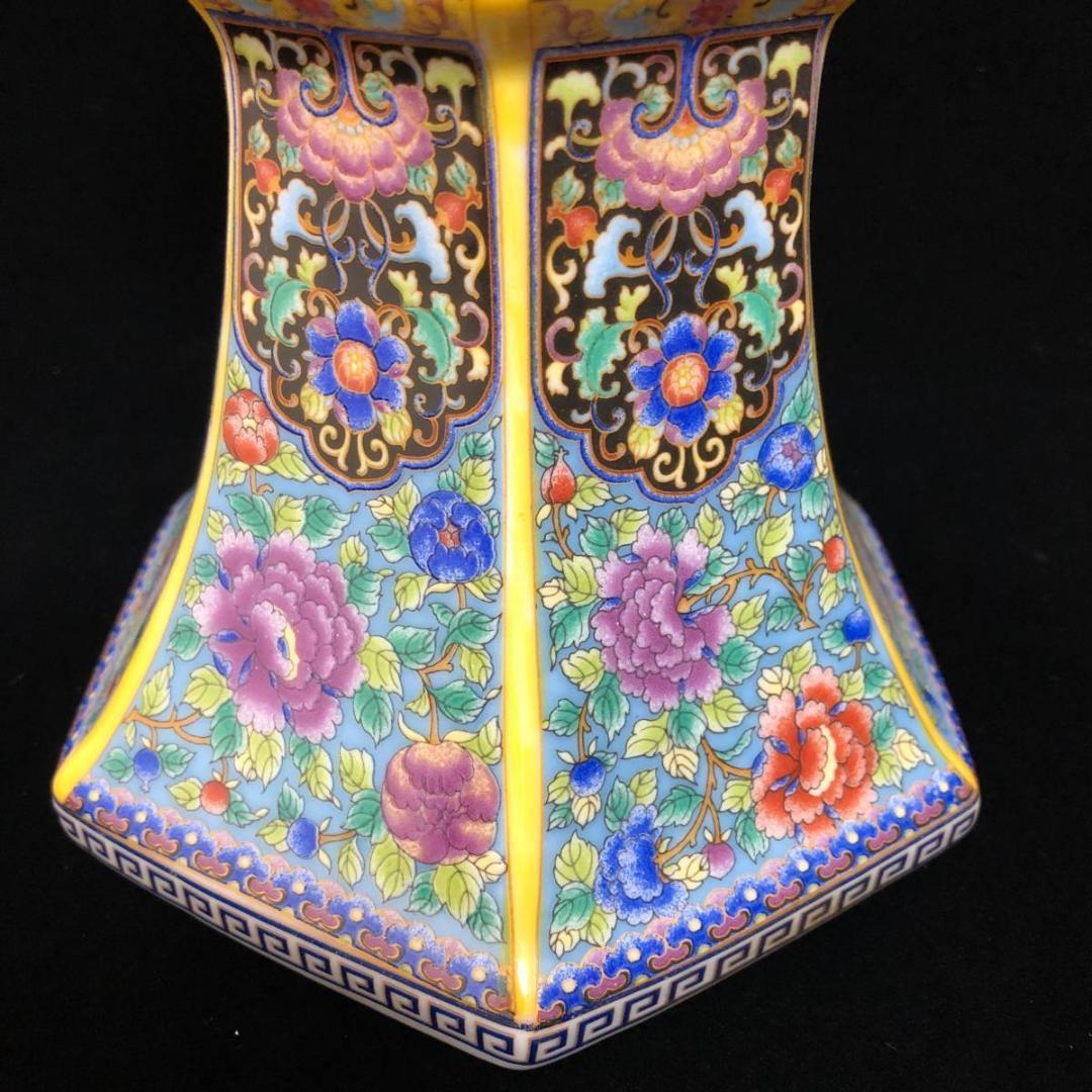 大清 雍正 花瓶 中国 骨董品 清時代 擺件 古賞物 傳世家珍 陶磁器