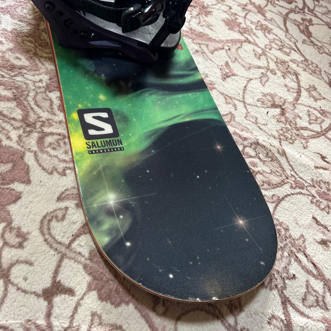 美品 SALOMON 151cm FLUX バイン付 スノーボードセット