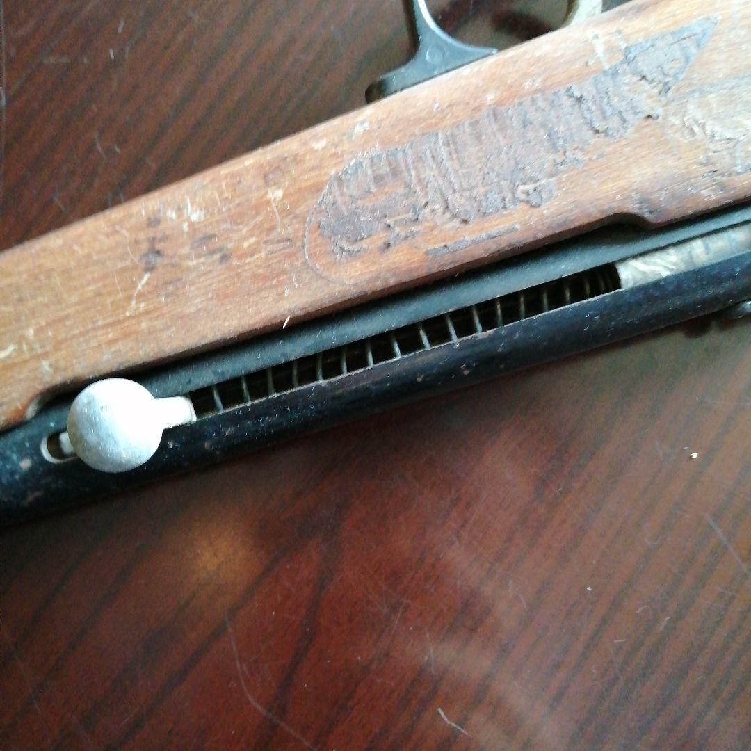 昭和レトロ　バネ式射的銃　91cm　昭和中期