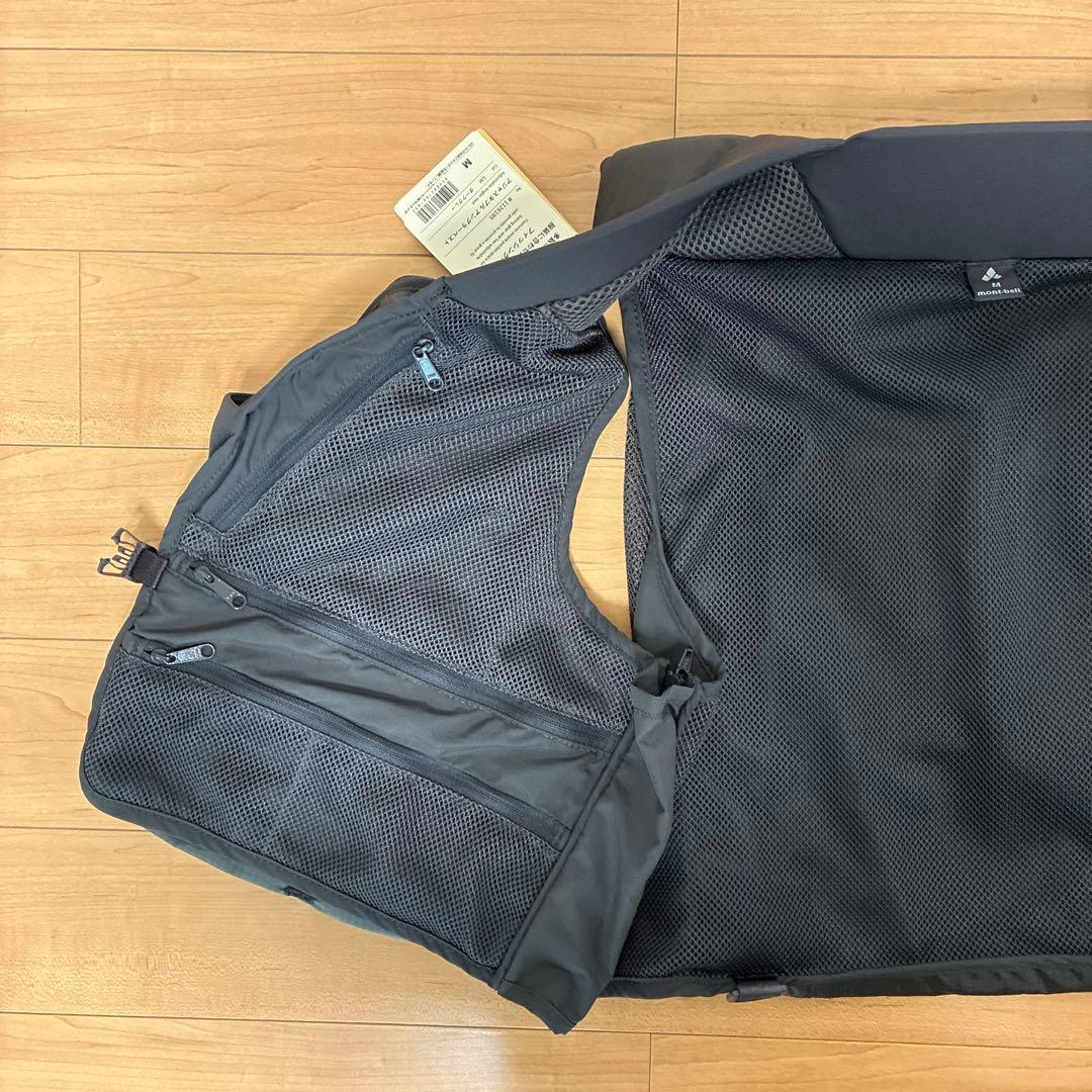 mont-bell フィッシングベスト　ダークグレーMサイズ