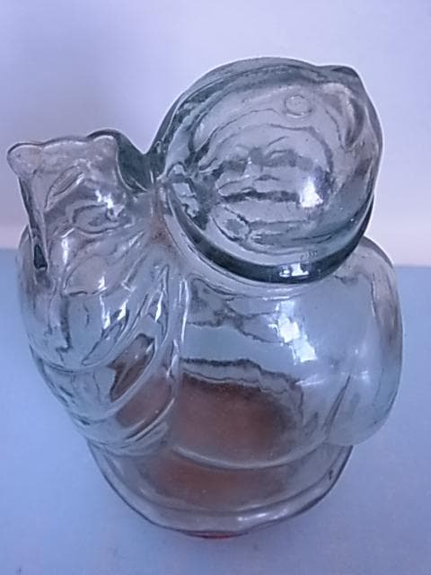 珍品　和ガラス　ガラス瓶　飴瓶　菓子瓶　地球瓶　昭和レトロ　駄菓子屋　気泡　戦前