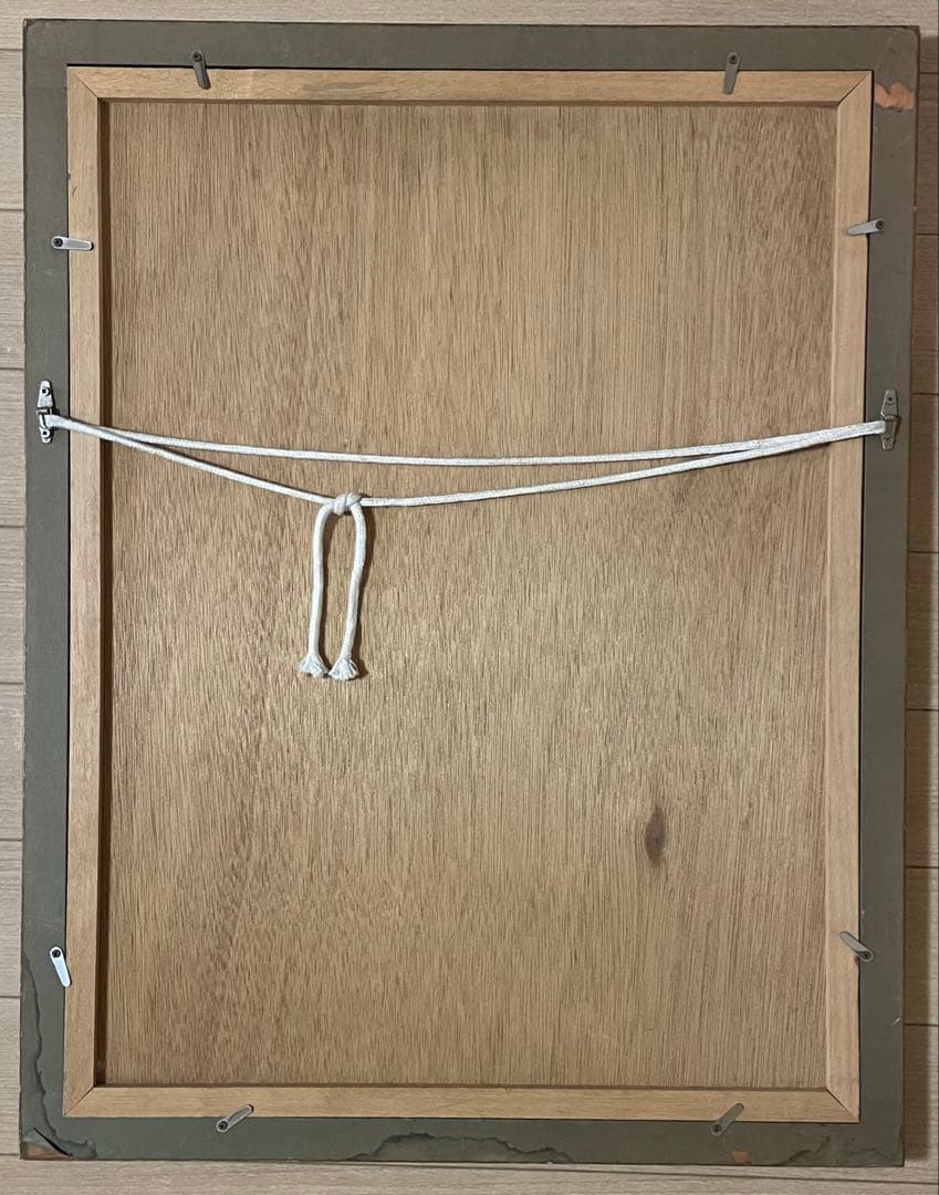 小磯良平　外国夫人　肉筆サインだと思います　8号