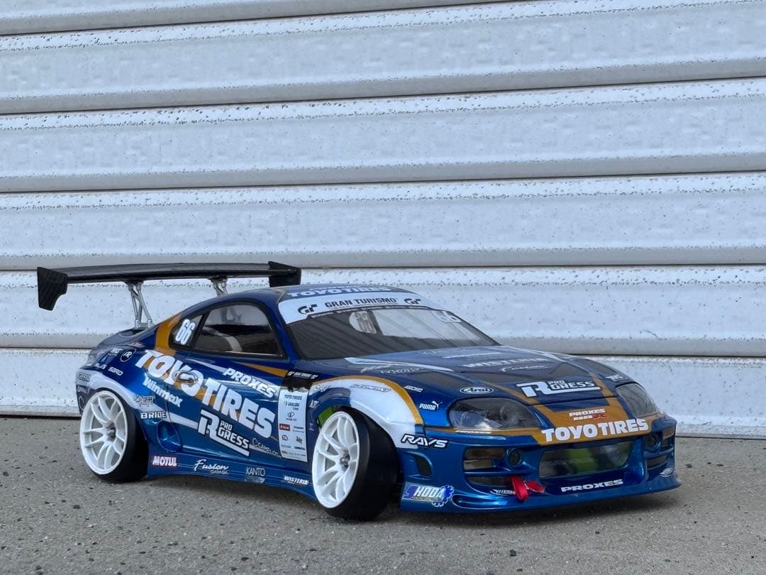 アディクション 80スープラ TOYO仕様 ラジドリボディ 塗装済未走行