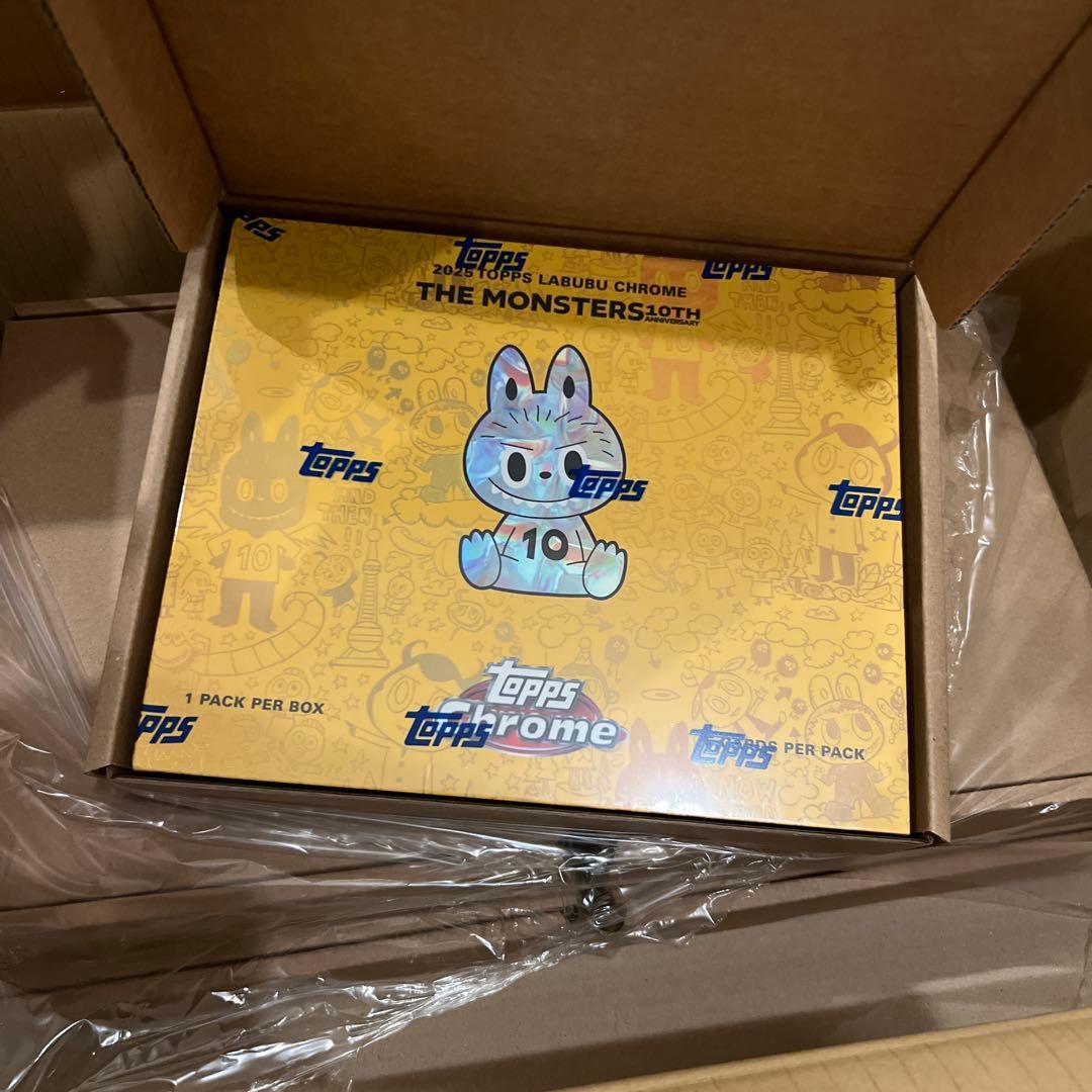 【新品】Topps Chrome labubu10周年記念ボックス　5BOX
