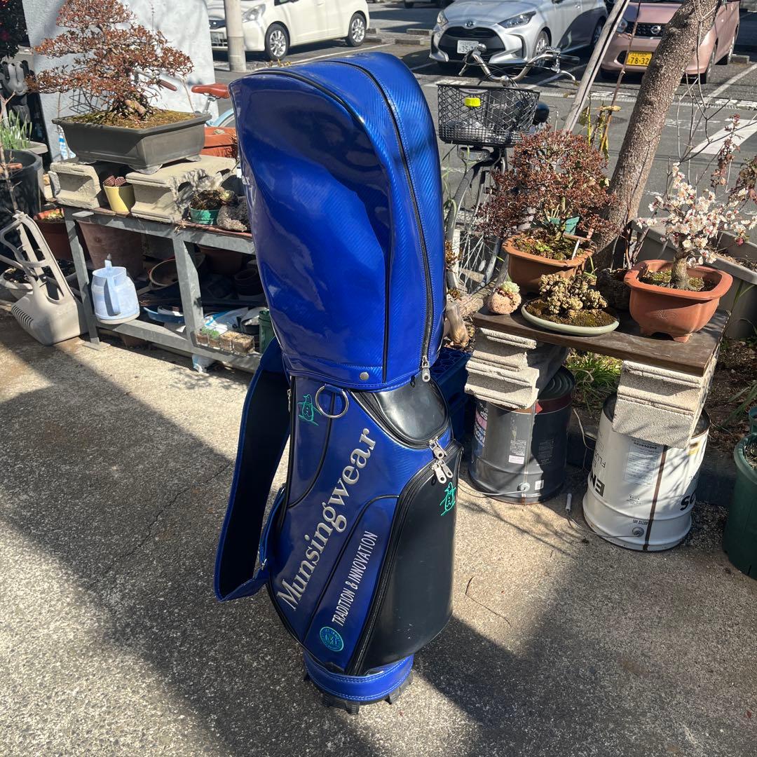 Munshigear 青 キャディバッグ