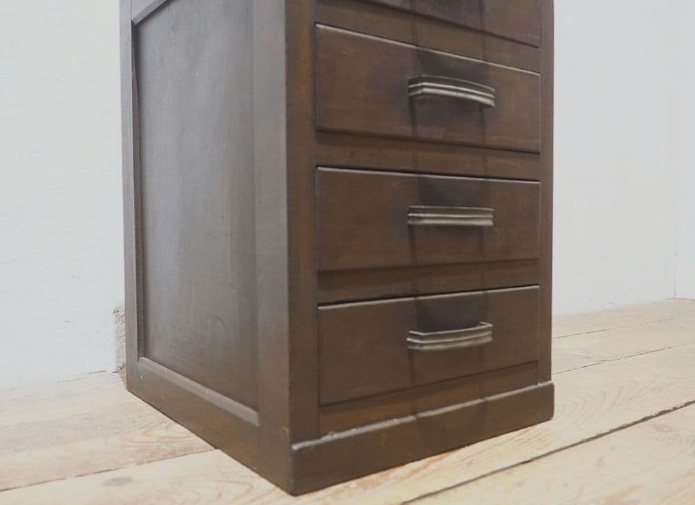 1317 ヴィンテージ　レトロな小引き出し　収納棚　書類ケース　陳列台　古家具