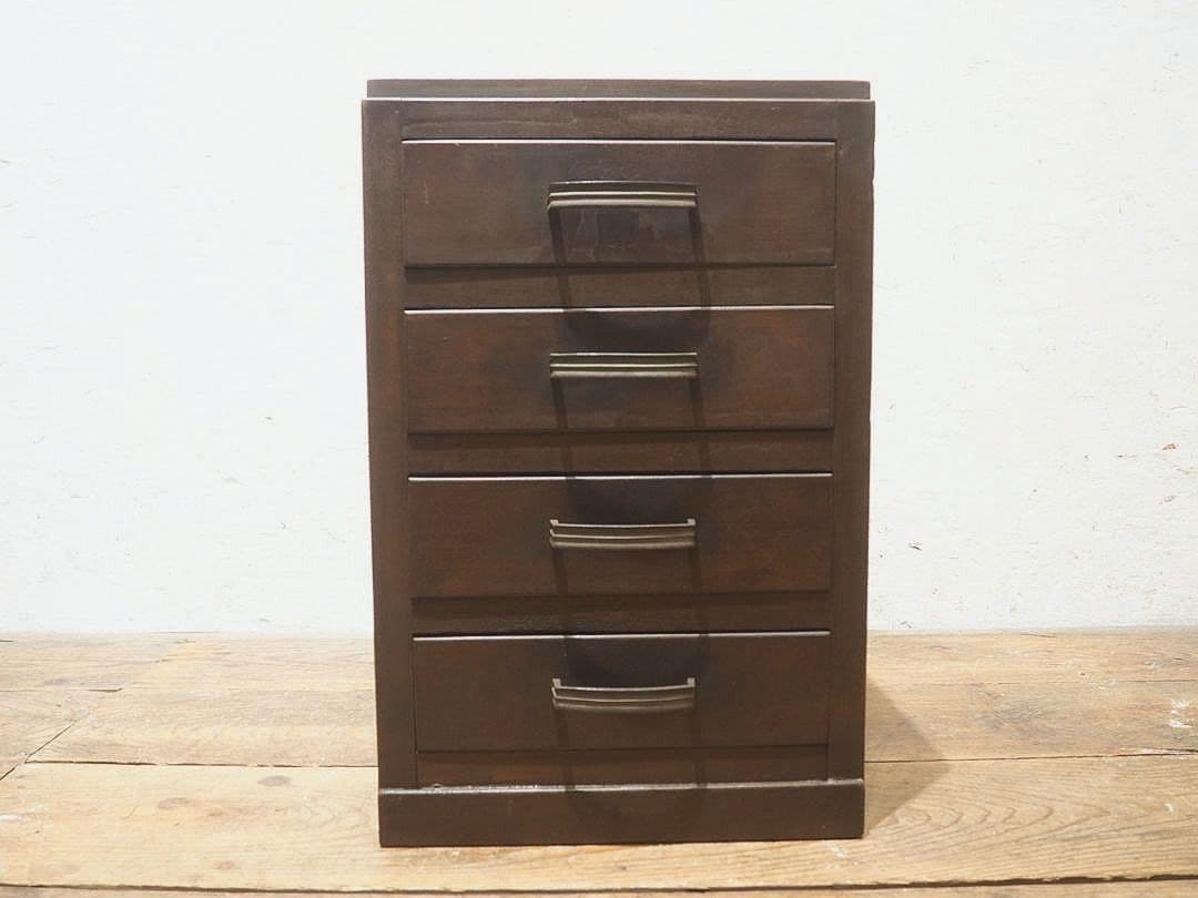 1317 ヴィンテージ　レトロな小引き出し　収納棚　書類ケース　陳列台　古家具