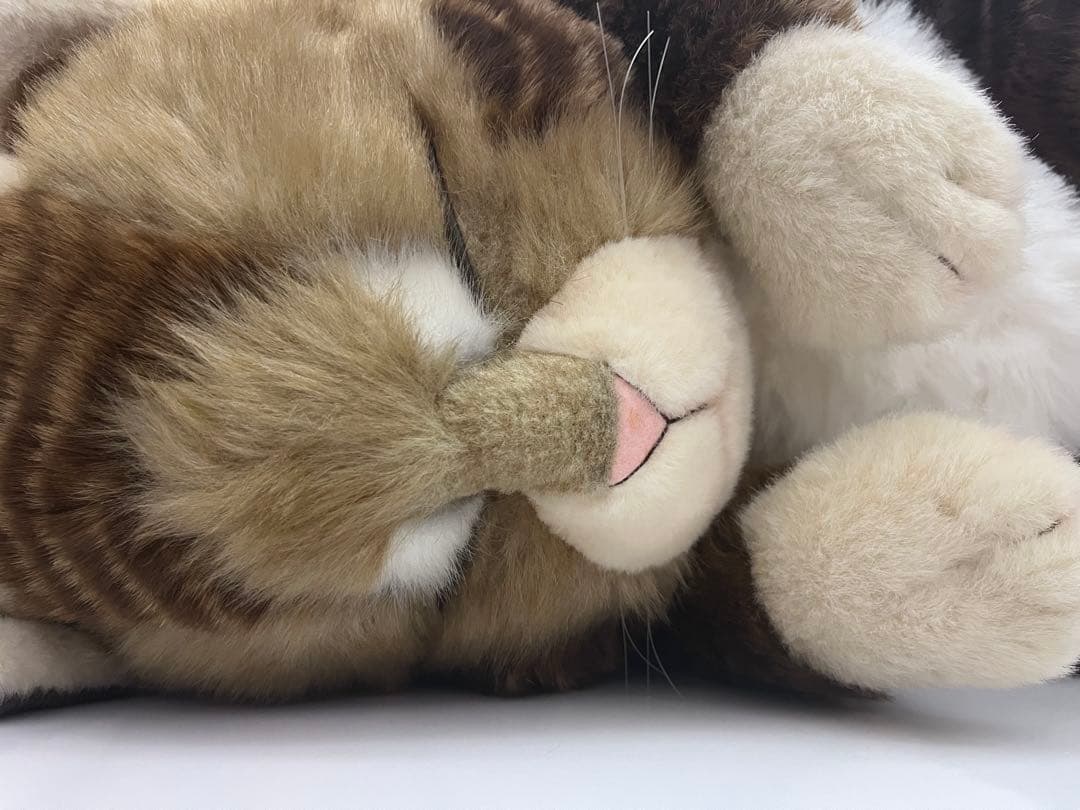 ジョリーマンマ 眠り猫 大きなぬいぐるみ レトロ