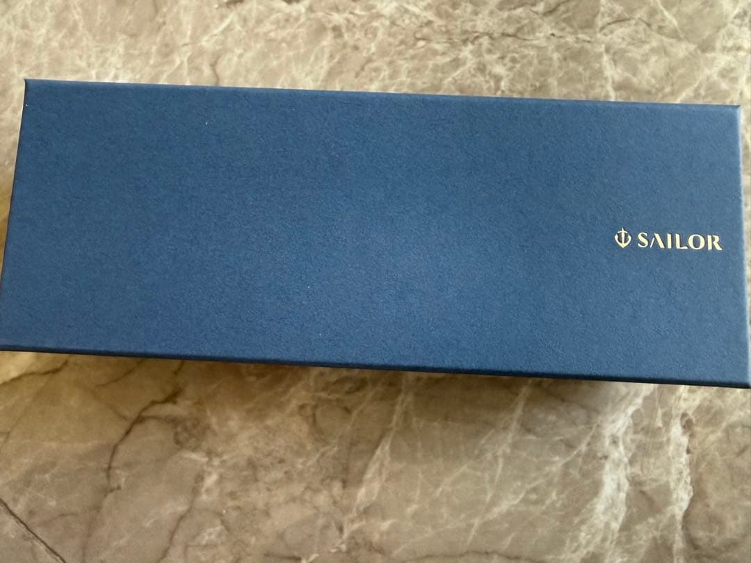 ナガサワ万年筆 チャスカブルー Mニブ 専用ボックス付き