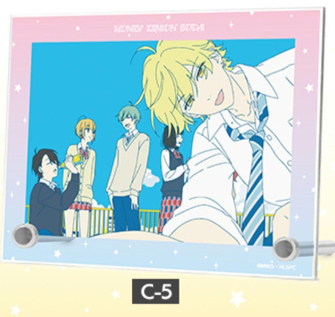 A賞ハニーレモンソーダアクリルブロック、アクリルパネル、バッチセット